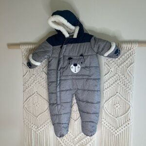 Rothschild Navy and Gray Kids Bodysuit